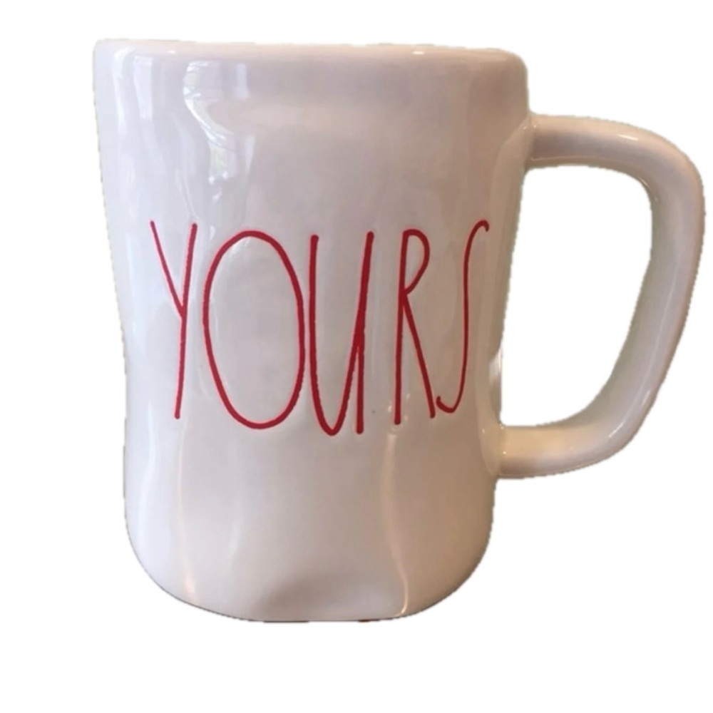 Rae Dunn Yours Mug NWT Red Coffee Tea